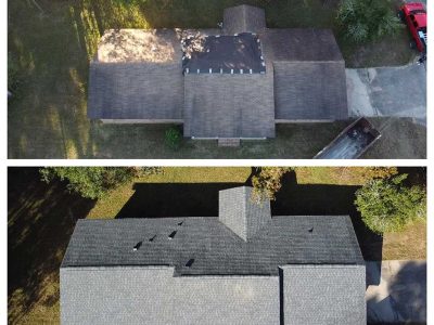 Before After Roofing Replacement